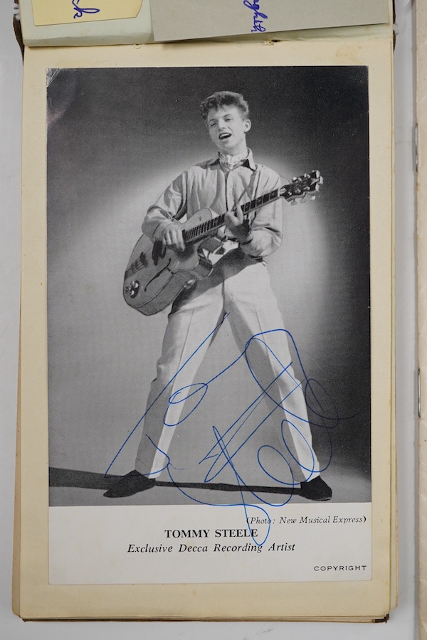 Beatles interest; a 1963 New Musical Express concert programme from the ‘Poll-Winners’ All-Star Concert, Empire Pool, Wembley on Sunday 21 April 1963, together with an autograph album containing various autographs of the